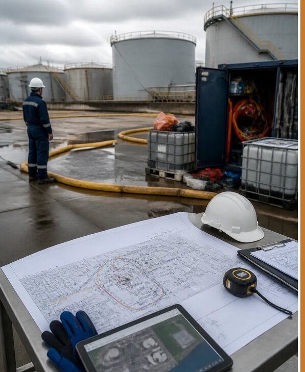 Разработка плана ликвидации разливов нефти в Алапаевске